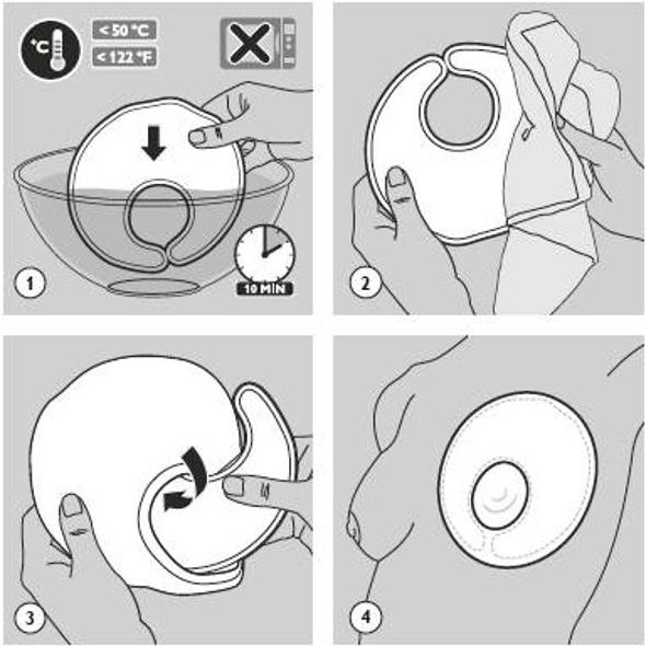 PHILIPS AVENT PRSNÍ TERMOVLOŽKA 2KS - PRSNÍ VLOŽKY - PRO MAMINKY