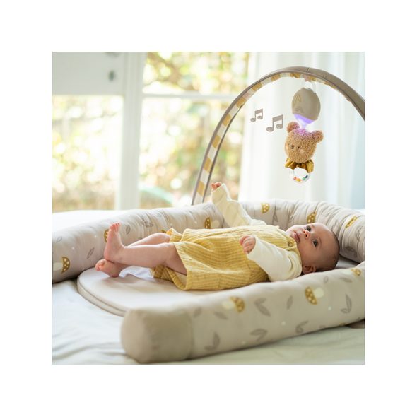 TAF TOYS HNÍZDO PRO MIMINKO S HRAZDOU LITTLE EXPLORER - HNÍZDEČKA - SPINKÁNÍ