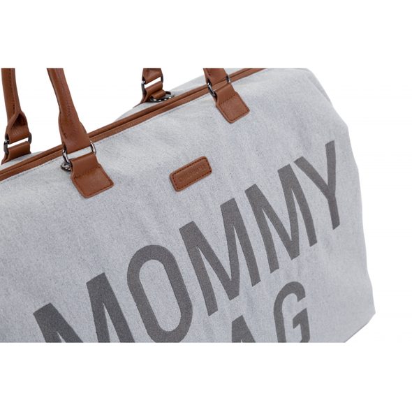CHILDHOME PŘEBALOVACÍ TAŠKA MOMMY BAG CANVAS GREY - PŘEBALOVACÍ TAŠKY - KOČÁRKY A PŘÍSLUŠENSTVÍ