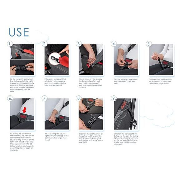 SCAMP PÁS COMFORT ISOFIX PRO TĚHOTNÉ, ŠEDÝ - TĚHOTENSKÉ PÁSY - AUTOSEDAČKY A PŘÍSLUŠENSTVÍ