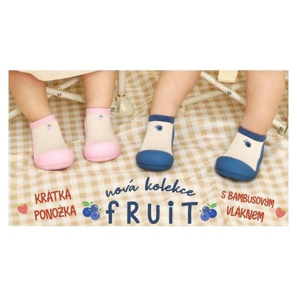 ATTIPAS FRUIT PRVNÍ BOTIČKY PRO PRVNÍ KRŮČKY (BAMBUSOVÉ) - BOTIČKY - PRO DĚTI