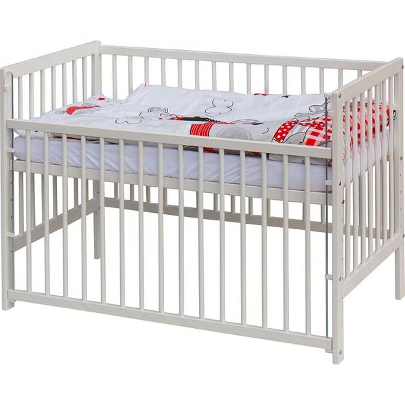 SCARLETT DĚTSKÁ POSTÝLKA S KOMPLETNÍ VÝBAVOU SCARLETT 120 X 60 CM - BANDY - DŘEVĚNÉ POSTÝLKY - SPINKÁNÍ