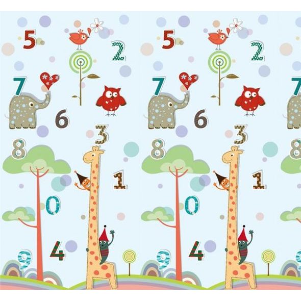 PETITE&MARS PODLOŽKA NA HRANÍ JOY MAX 180X150CM GIRAFFE - HRACÍ PODLOŽKY NA ZEM - SPINKÁNÍ