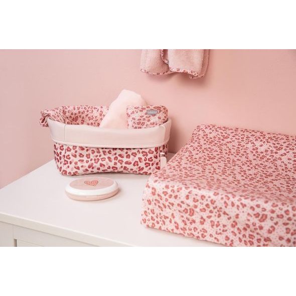 BEBE-JOU FROTÉ NÁVLEK NA MALOU PODLOŽKU BÉBÉ-JOU LEOPARD PINK, 72X44CM - POTAHY NA PŘEBALOVACÍ PODLOŽKY - PŘEBALOVÁNÍ