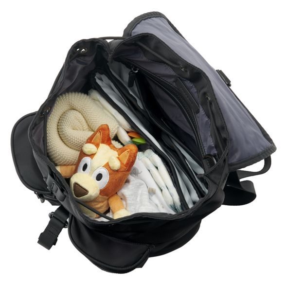 BABABING PŘEBALOVACÍ BATOH BLACK (100% RECYKLOVANÝ MATERIÁL) - PŘEBALOVACÍ BATOHY - KOČÁRKY A PŘÍSLUŠENSTVÍ