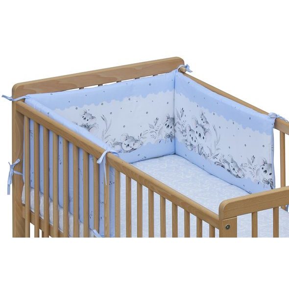 SCARLETT MANTINEL DO POSTÝLKY 4DÍLNÝ KOALA MODRÁ 180X30CM - MANTINELY - SPINKÁNÍ