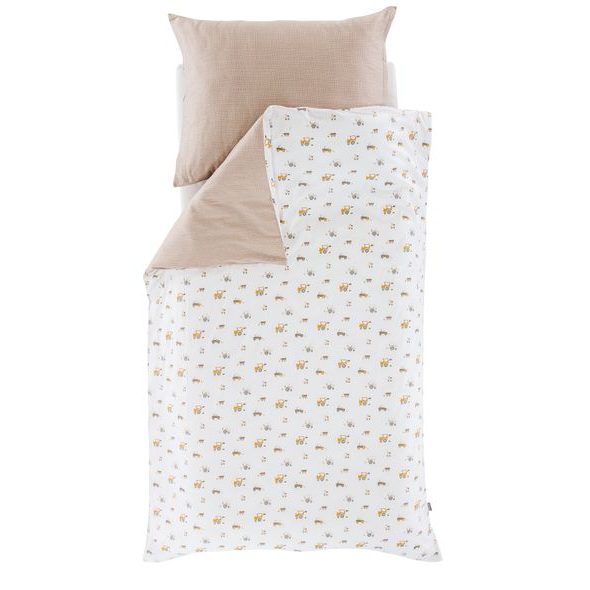 TRÄUMELAND POVLEČENÍ 140/200 + 70/90 CM KLEINE FARM - POVLEČENÍ DO POSTÝLKY - SPINKÁNÍ