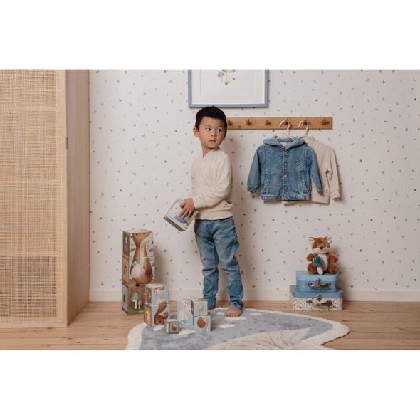 LITTLE DUTCH KOBEREC HOUBA 102X118 CM - HRACÍ PODLOŽKY NA ZEM - SPINKÁNÍ