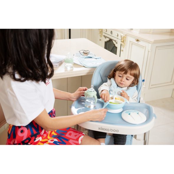 KIKKABOO MISKA 4V1 BLUE - MISKY, TALÍŘKY A PODLOŽKY - KRMENÍ