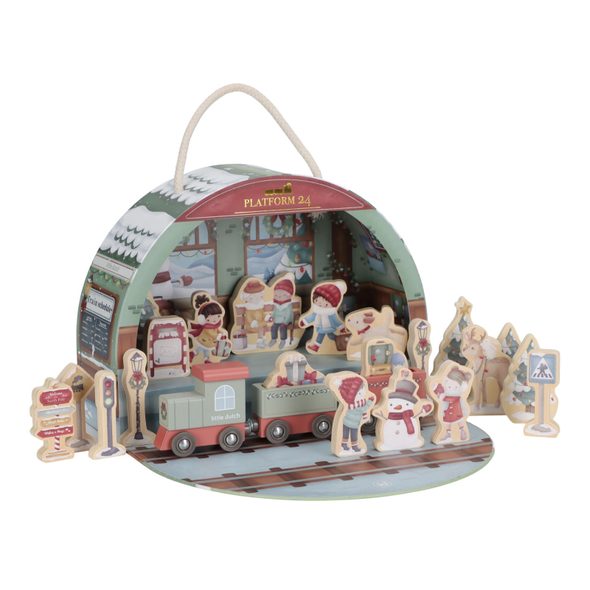 LITTLE DUTCH ADVENTNÍ KALENDÁŘ VLAKOVÉ NÁDRAŽÍ - LITTLE DUTCH - PRO DĚTI