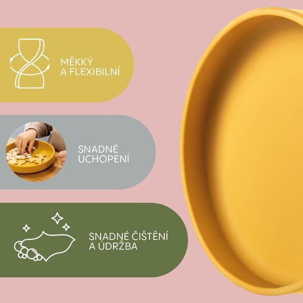 ZOPA SILIKONOVÝ TALÍŘEK - MISKY, TALÍŘKY A PODLOŽKY - KRMENÍ