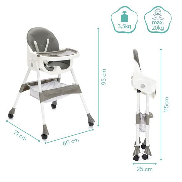 FILLIKID ŽIDLE FINN GREY - JÍDELNÍ ŽIDLIČKY PLASTOVÉ - KRMENÍ