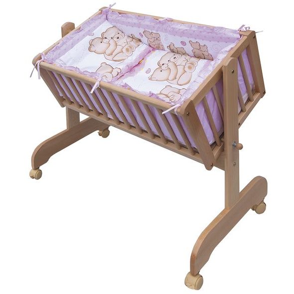 SCARLETT SOUPRAVA DO KOLÉBKY MATĚJ- RŮŽOVÁ - POVLEČENÍ DO POSTÝLKY - SPINKÁNÍ