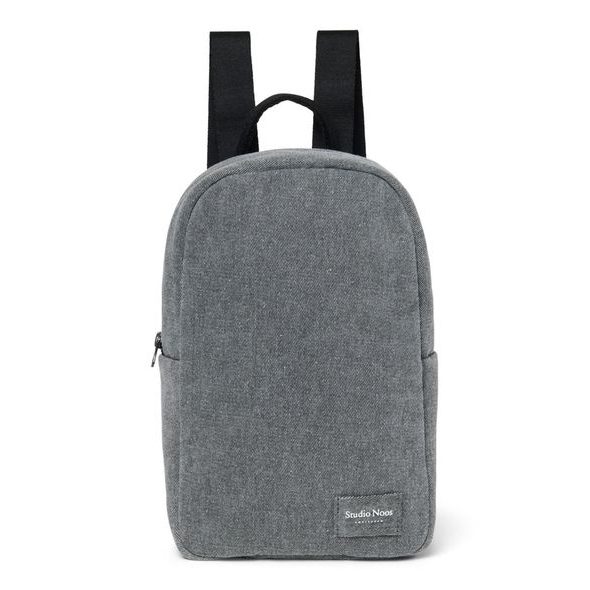 STUDIO NOOS DENIM MINI BACKPACK BATŮŽEK GREY - ORGANIZÉRY A KOŠÍKY - KOČÁRKY A PŘÍSLUŠENSTVÍ