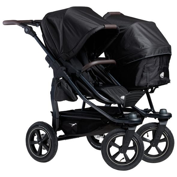TFK TFK SET DUO2 FRAME 2025 - AIR WHEEL CARRYCOT + SEAT BLACK - KOČÁRKY PRO DVOJČATA - KOČÁRKY A PŘÍSLUŠENSTVÍ