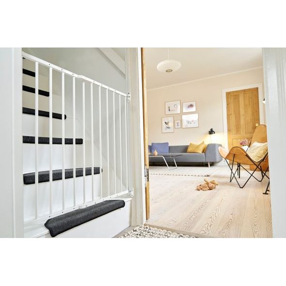 BABY DAN OTVOROVÁ ZÁBRANA BABYDAN EMMA KOV BÍLÁ 56,5-81,5 CM, ŠROUBOVACÍ - BEZPEČNOST DĚTÍ V DOMÁCNOSTI - KOUPÁNÍ A ZDRAVÍ