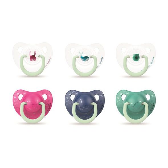 SUAVINEX ŠIDÍTKO DEN&AMP;NOC ANATOMICKÉ SILIKON 0-6 M - ŠIDÍTKA A DOPLŇKY - KRMENÍ