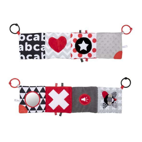 CANPOL BABIES KONTRASTNÍ EDUKATIVNÍ KNÍŽKA SENSORY - KNÍŽKY PRO NEJMENŠÍ - PRO DĚTI