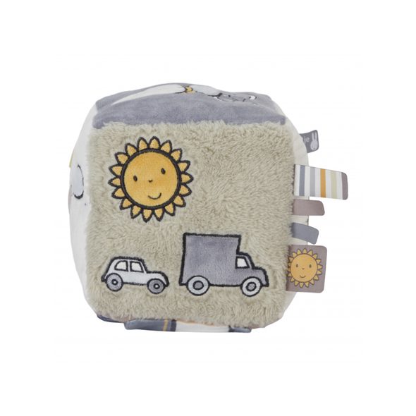 LITTLE DUTCH KOSTKA TEXTILNÍ KRÁLÍČEK MIFFY FLUFFY GREEN - SENZORICKÉ HRAČKY - PRO DĚTI