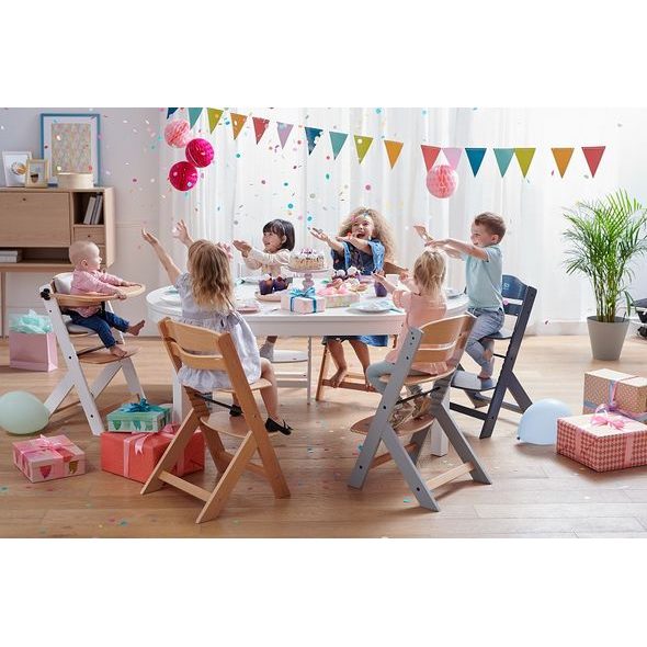 KINDERKRAFT ENOCK WOODEN - JÍDELNÍ ŽIDLIČKY DŘEVĚNÉ - KRMENÍ
