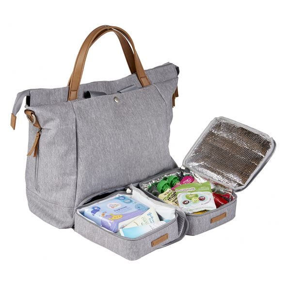 BABABING ERIN PŘEBALOVACÍ TAŠKA/BATOH, GREY MARL - PŘEBALOVACÍ TAŠKY - KOČÁRKY A PŘÍSLUŠENSTVÍ