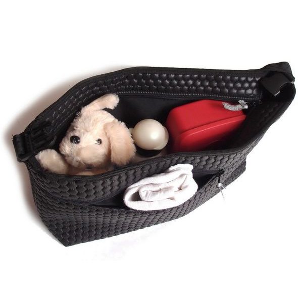 PINKIE ORGANIZÉR SMALL GREY COMB S PŘEDNÍ KAPSOU-L - ORGANIZÉRY A KOŠÍKY - KOČÁRKY A PŘÍSLUŠENSTVÍ