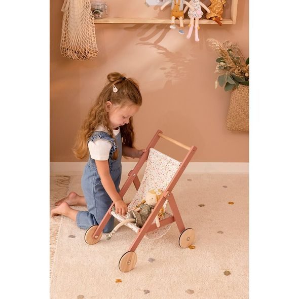 LITTLE DUTCH KOČÁREK PRO PANENKY - KVĚTINY A MOTÝLI - KOČÁRKY PRO PANENKY - PRO DĚTI