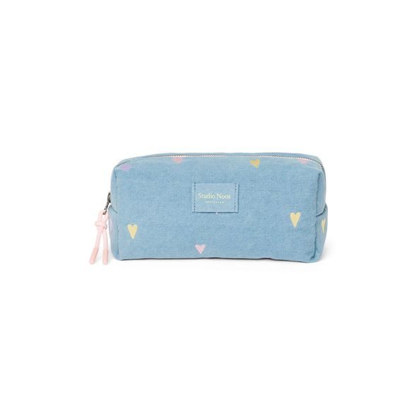 STUDIO NOOS DENIM POUCH - KABELKA | HEARTS LIGHT BLUE HEARTS - DOPLŇKY - PRO MAMINKY