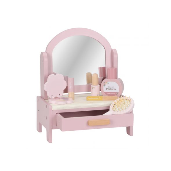 LITTLE DUTCH TOALETNÍ STOLEČEK DŘEVĚNÝ PINK - LITTLE DUTCH - PRO DĚTI