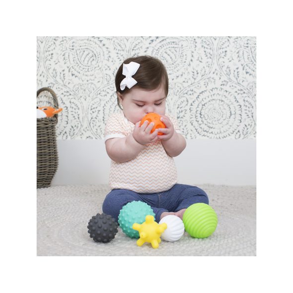 INFANTINO MÍČKY S TEXTURAMI 6 KS - SENZORICKÉ HRAČKY - PRO DĚTI