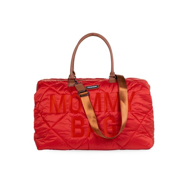 CHILDHOME PŘEBALOVACÍ TAŠKA MOMMY BAG PUFFERED RED - PŘEBALOVACÍ TAŠKY - KOČÁRKY A PŘÍSLUŠENSTVÍ
