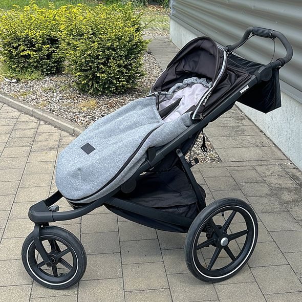 BAVLNĚNÝ FUSAK PINKIE SHINE GREY-LEHKÝ - FUSAKY DO KOČÁRKU - KOČÁRKY A PŘÍSLUŠENSTVÍ