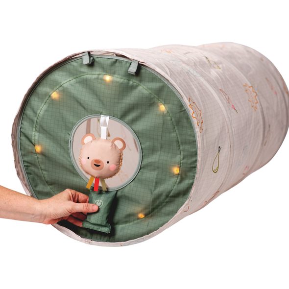 TAF TOYS PROLÉZACÍ TUNEL GLOW & CRAWL - SENZORICKÉ HRAČKY - PRO DĚTI