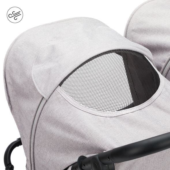 FILLIKID KOČÁREK PRO DVOJČATA DUETTE GREY - KOČÁRKY PRO DVOJČATA - KOČÁRKY A PŘÍSLUŠENSTVÍ