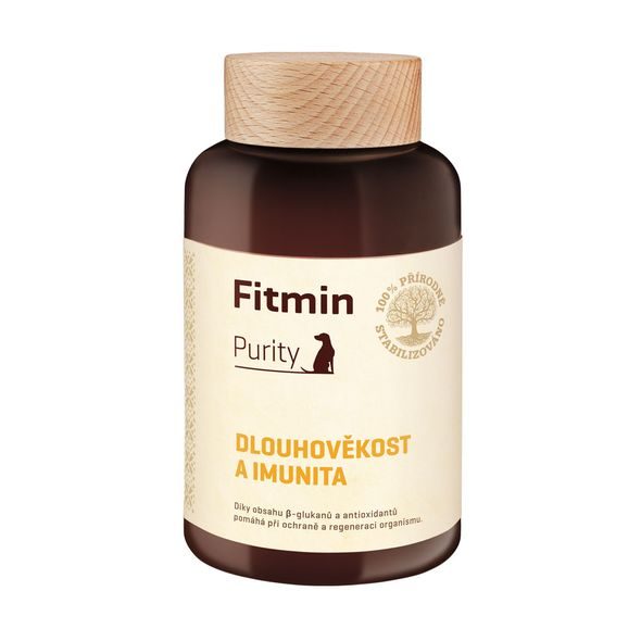 FITMIN PURITY DLOUHOVĚKOST A IMUNITA DOPLNĚK PRO PSY 200 G - DOPLŇKY STRAVY PRO PSY - CHOVATELSKÉ POTŘEBY MALVÍKZOO