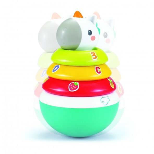 BO JUNGLE PLASTOVÁ HRAČKA B-ROLLY POLLY UNICORN - STOHOVACÍ HRAČKY - PRO DĚTI