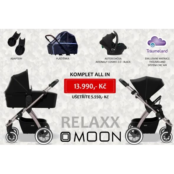 MOON RELAXX ALL IN - TROJKOMBINACE - KOČÁRKY A PŘÍSLUŠENSTVÍ