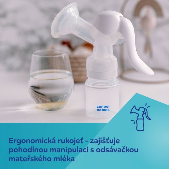 CANPOL BABIES RUČNÍ ODSÁVAČKA MATEŘSKÉHO MLÉKA BASIC - ODSÁVAČKY MATEŘSKÉHO MLÉKA - KRMENÍ