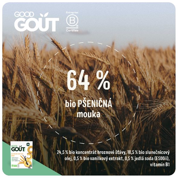 GOOD GOUT BIO VANILKOVÁ KOLEČKA 80 G - TYČINKY/SUŠENKY - KRMENÍ