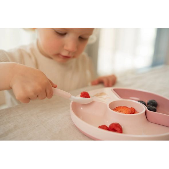 LITTLE DUTCH DĚTSKÝ TALÍŘ DĚLENÝ FAIRY GARDEN - MISKY, TALÍŘKY A PODLOŽKY - KRMENÍ