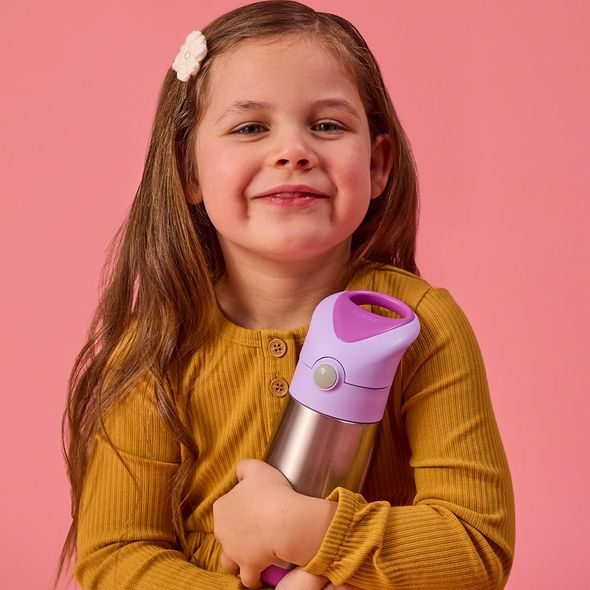 B.BOX TERMOSKA NA PITÍ S BRČKEM 350 ML - SUGAR PLUM - SPORTOVNÍ LAHVE - KRMENÍ