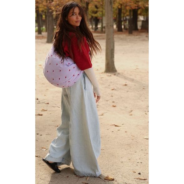 STUDIO NOOS PUFFY CROSS BODY BAG PURPLE HEARTS - ORGANIZÉRY A KOŠÍKY - KOČÁRKY A PŘÍSLUŠENSTVÍ