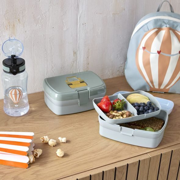 LÄSSIG KIDS LUNCH SET TINY DRIVERS EXCAVATOR - KRABIČKY NA SVAČINU - KRMENÍ