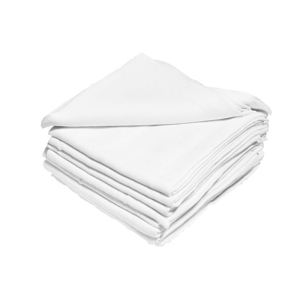 JASMINE BAVLNĚNÉ TETRA PLENY 70X80 CM BÍLÉ 10KS 140G/M2 - LÁTKOVÉ PLENY SKLÁDANÉ - PŘEBALOVÁNÍ
