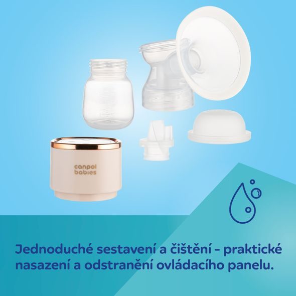 CANPOL BABIES PŘENOSNÁ ELEKTRICKÁ ODSÁVAČKA MATEŘSKÉHO MLÉKA POWERPUMP - ODSÁVAČKY MATEŘSKÉHO MLÉKA - KRMENÍ