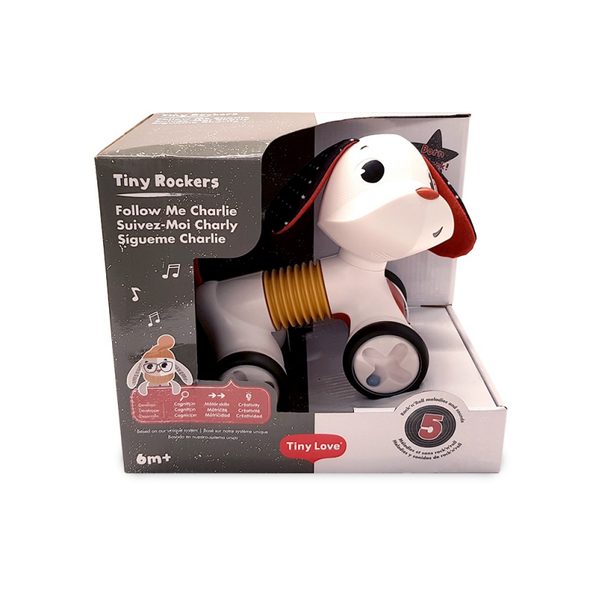 TINY LOVE PEJSEK JEZDICÍ CHARLIE TINY ROCKERS - MOTORICKÉ A HUDEBNÍ - PRO DĚTI