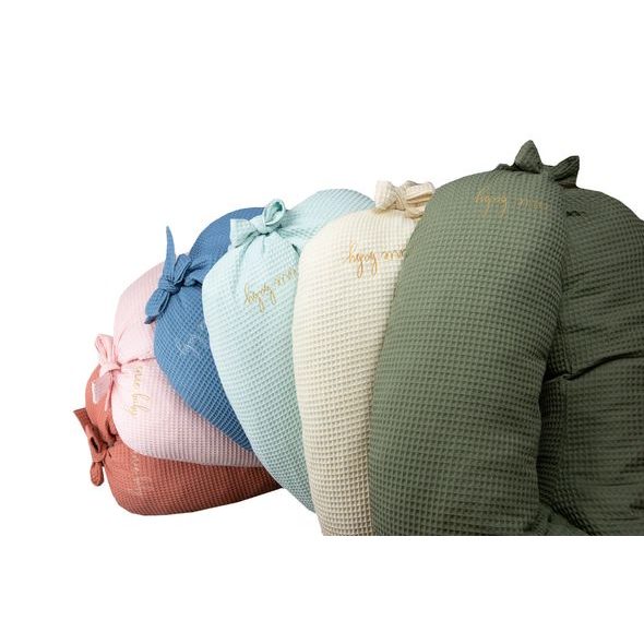 ENIE BABY KOJÍCÍ POLŠTÁŘ VAFLOVÝ RŮŽOVÝ Z PAMĚŤOVÉ PĚNY - KOJÍCÍ POLŠTÁŘE - KRMENÍ