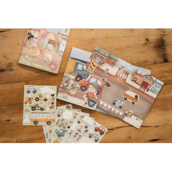 LITTLE DUTCH KNÍŽKA SE SAMOLEPKAMI DOPRAVA JIM - LITTLE DUTCH - PRO DĚTI