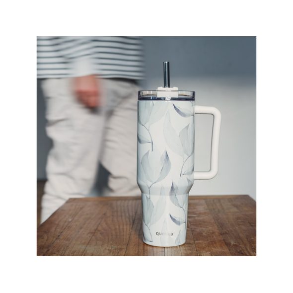 QUOKKA NEREZOVÝ TERMOHRNEK S BRČKEM STREAM COTTON 1200 ML - TERMOOBALY A TERMOSKY - KRMENÍ