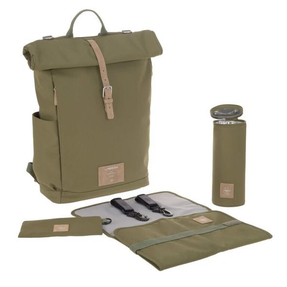 LÄSSIG GREEN LABEL ROLLTOP BACKPACK OLIVE - PŘEBALOVACÍ BATOHY - KOČÁRKY A PŘÍSLUŠENSTVÍ